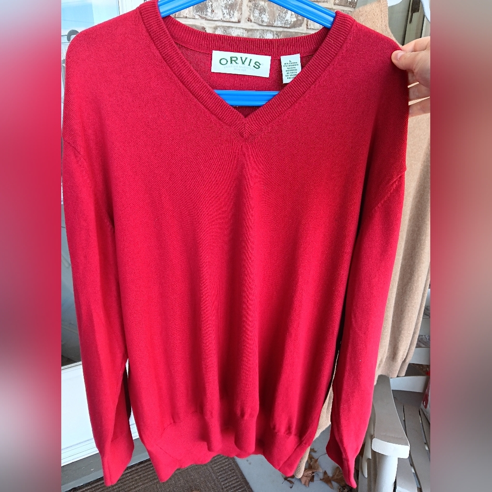 Orvis COTTON & CASHMERE V-Neck Sweater